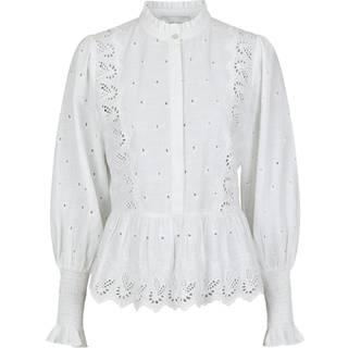 Mavianna Emb Bluse, White, 34