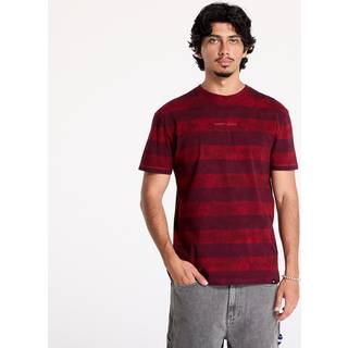 T-shirt Tommy Jeans Regular Classic Overdyed Tee Deep Rouge/ Heritage Pink Stripe M - Heritage Pink Stripe - M