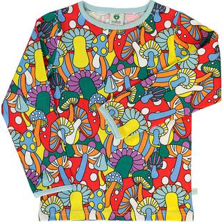 Småfolk Long-sleeved top with mushrooms  Fall Yellow 4-5 Y  Gul  4-5 år  Unisex