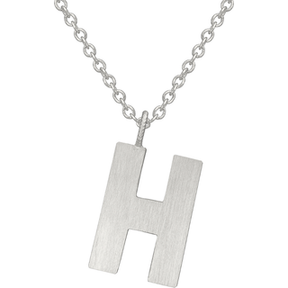 Dulong Bogstav H Stream Halskæde Sølv LET5-F105H-47 - Dame - 925 Sterling Silver