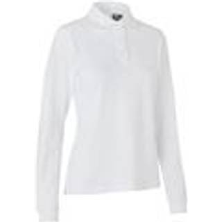ID 0545 Langærmet poloshirt stretch dame Hvid 6XL