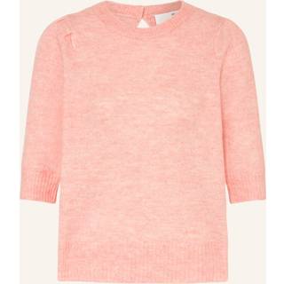 SELECTED FEMME Slflulu Ss Open Back Knit O_x0 Peony Detail:melange L