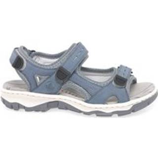 Rieker Rieker Dame Blå Hook & Loop Sandaler