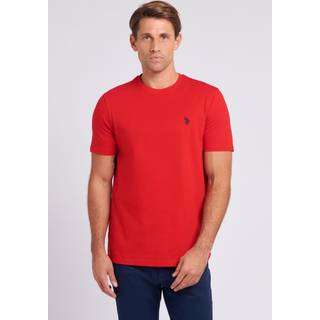 U. S. Polo Assn U. S. Polo Assn. Red Mens Regular Fit Double Horsemen 100% Cotton T-Shirt