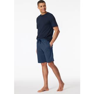 Schiesser Mix and Relax Cotton Bermuda Shorts - Blue - XX-Large