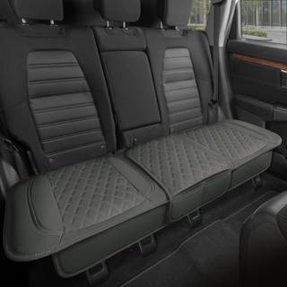 Motor Trend bagsdehynde - Gr diamantsyet bagsdebetrk i imiteret lder til biler Trucks SUV'er - Polstret vandtt skridsikkert bagsdebetrk m