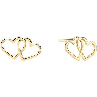 Lund Copenhagen - 8kt ørestikker med dobbelt hjerter - 3091370-4