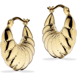 Scrouples - Sølv forgyldt smarte store creoler - 163222