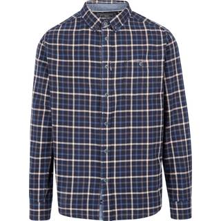 Trespass withnell - male casual cotton shirt BLUE CHECK XL