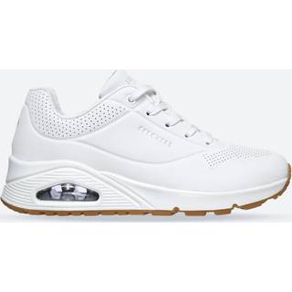 Skechers Skechers White Womens Uno Wide Fit Trainers