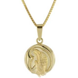 trendor 41088-1 Steinbock Sternzeichen Gold 333/8K mit goldplattierter Kette