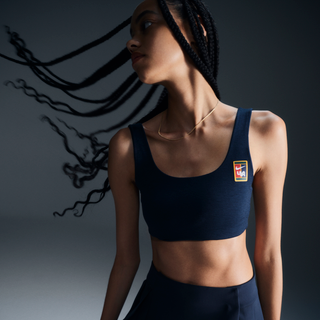 Nike x YOON Women&#39;s Light-Support Lightly-Lined Bra Armory Navy/ White L - White - L