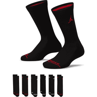 Jordan Jordan Legend Crew 6 Pack Black Socks