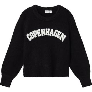 Name It Black/jet Stream Copenhagen Short Striktrøje