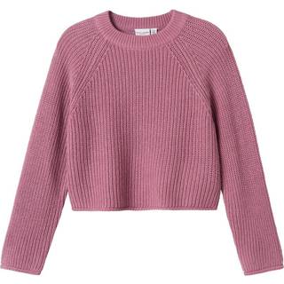 Name It Mauve Orchid Loose Short Striktrøje