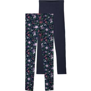 Name It Leggings Dark Sapphire Blomster Mix (2-pak)