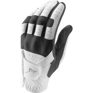 Mizuno Handske i stretch, hvid/sort