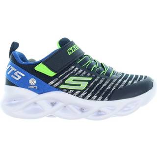 Skechers Twisty Brights Blinke børnesko - (Mørk blå, str. 28, Tekstil)