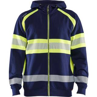 Blåkläder 3552 High vis hættetrøje / High vis hættetrøje - 2XL - Marineblå/High Vis Gul