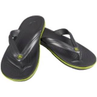 Crocs Crocband Flip Unisex - Black/Green - US M7/W9 (EU 39-40)