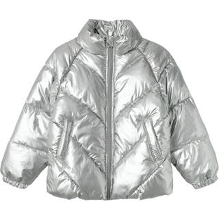 Name It Silver Shiny Puffer Vinterjakke