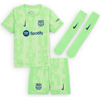 FC Barcelona 2024/25 Stadium Third Nike Football Replica-sæt i tre dele til mindre børn - gul - XS
