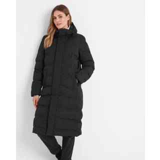 Tog 24 Tog 24 Black Womens Glaston Longline Thermal Parka Hooded Puffer Coat