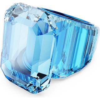 Lucent Cocktailring, Oktagon-Schliff, Blau