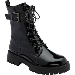 Ravel Ravel Black Patent Zip-up Ankle Boots