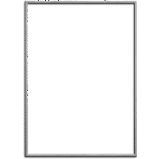 Poster & Frame Ramme Sort Træ - 50x70
