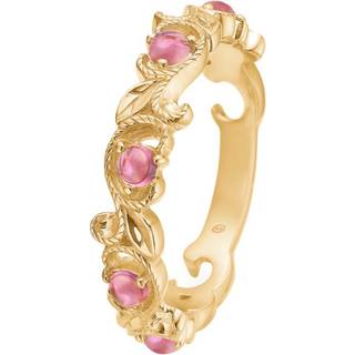 Mads Z - Vintage Blooming ring i 14 kt guld m. pink turmalin.**