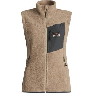 Lundhags Women's Flok Wool Pile Vest Uldvest Damer størrelse XS farve beige