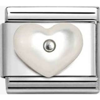 Nomination Pearlescent Heart Charm - White