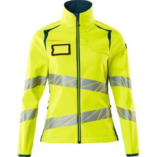 MASCOT ACCELERATE SAFE softshell jakke, hi-vis gul/mørk marine - 5XL