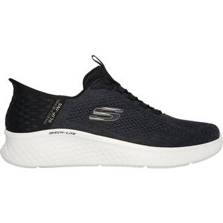 Skechers Herrarna Skech-Lite Pro Primebase Hands Free Slip-In Sneaker Black/Gray 12
