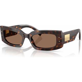 Dolce & Gabbana Kvinde DG4479 502/73 Solbriller Acetat Skildpadde Brun Firkantet Normal