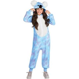 Party City Blue Koala Onesie -kostume til b?rn - kostume i ?t stykke inkluderer jumpsuit & vedh?ftet hovedstykke til drenge og piger - kostumer t