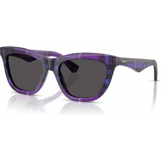 Burberry BE4435 411387 53 Solbriller Kvinder Purple - Checkered Violet - 53mm