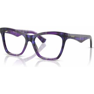 Burberry Kvinde BE2416 4113 Optiske stel Acetat Violet Transparent Cat Eye Normal