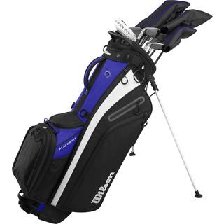 Wilson Staff Player Fit Herre Golfsæt - Blue/Black/White - Venstre - DR, FW, 4H, 5H, 6-9, PW, SW, Putter - Wilson PlayerFit Regular Grafit / Stål