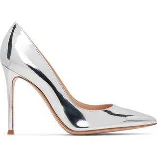 Gianvito Rossi Gianvito 105 metallic leather pumps - silver - EU 35