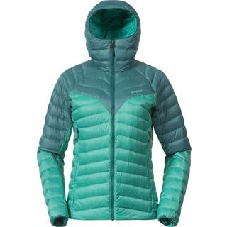 Bergans Women's Tind Light Down Jacket Hood Light Malachite Green/Malachite Green, XS