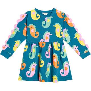 Stella McCartney Kids Printed cotton dress - blue - Y 14