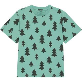 Stella McCartney Kids Printed cotton T-shirt - green - Y 4