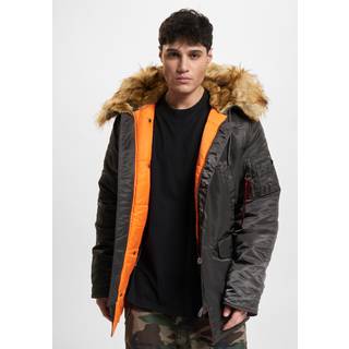 ALPHA INDUSTRIES Herren Jacke grün unifarben