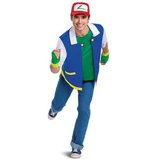 Disguise Pokémon Klassisk kostume til voksne - Master Ash Ketchum (120069SM-20L)