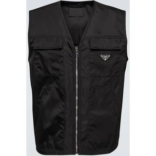 Prada Re-Nylon V-neck vest - black - EU 48