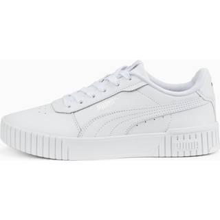 Women&#39;s Puma Carina 2.0 Sneakers, White, Size 35.5, Shoes - Silver - 35.5