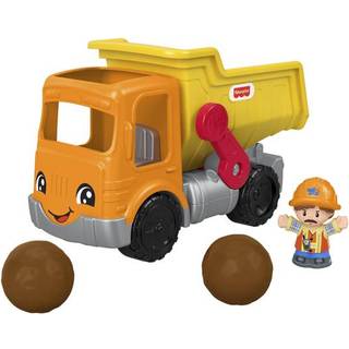 Fisher-Price Little People Toddler Construction Toy Work Together Dump Truck med musik og tilbehør til foregive at lege børn i alderen 1 år