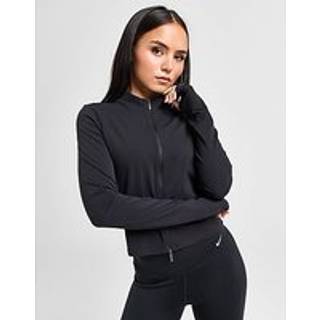 Langærmet Nike Zenvy Dri-FIT-trøje med fuld lynlås til kvinder - sort - L (EU 44-46)